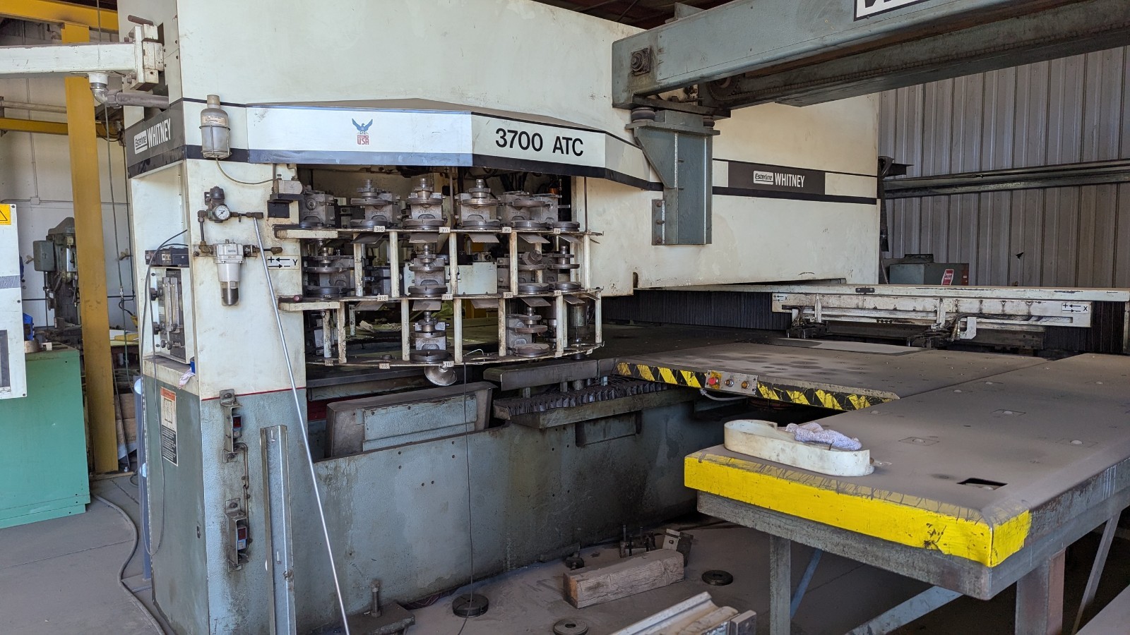 Esterline Whitney 3700 ATC Turret Punch Press Automatic Manual Electric