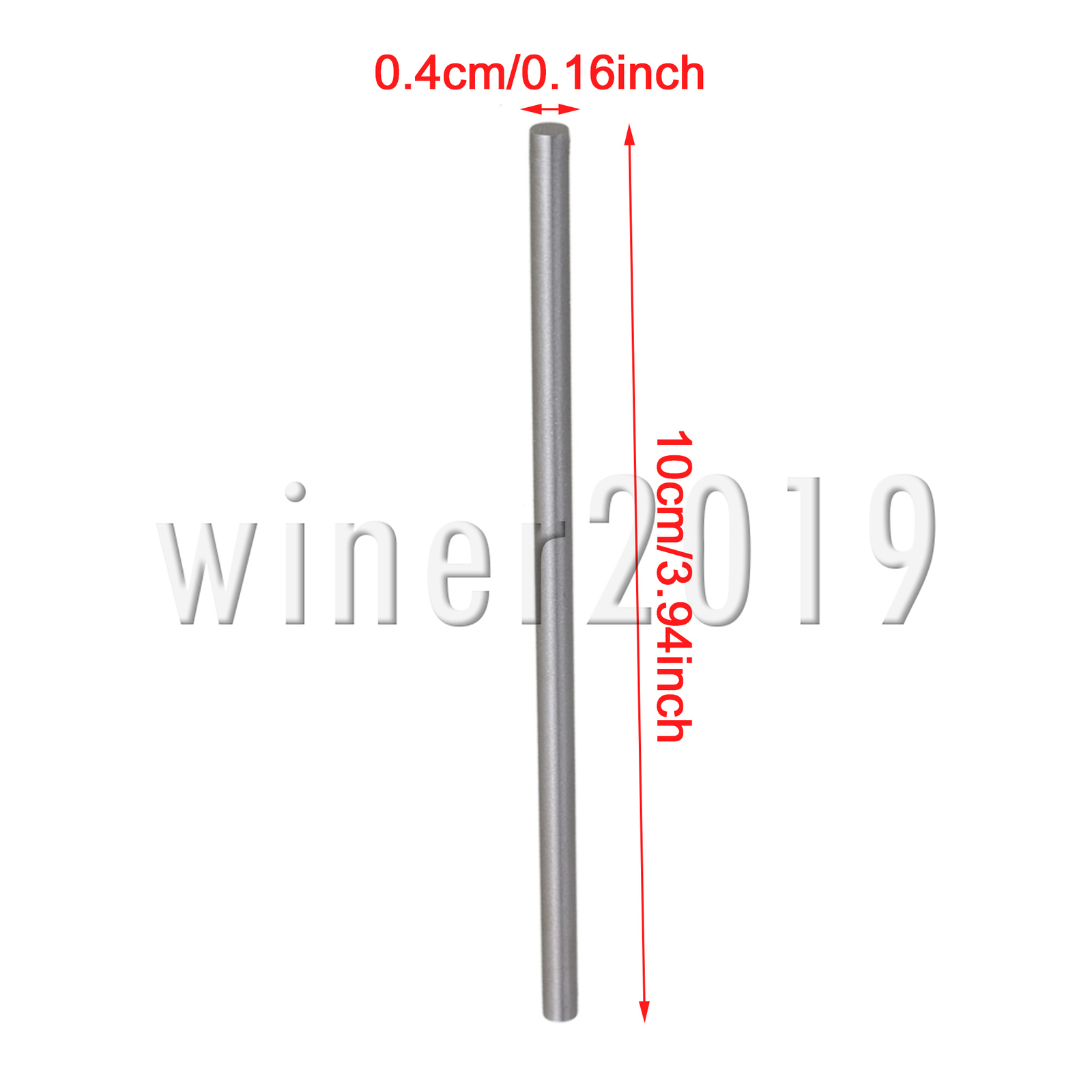 Silver High Speed Steel HSS Lathe Bar Round Rod 4mm Dia 100mm Length Pack of 30