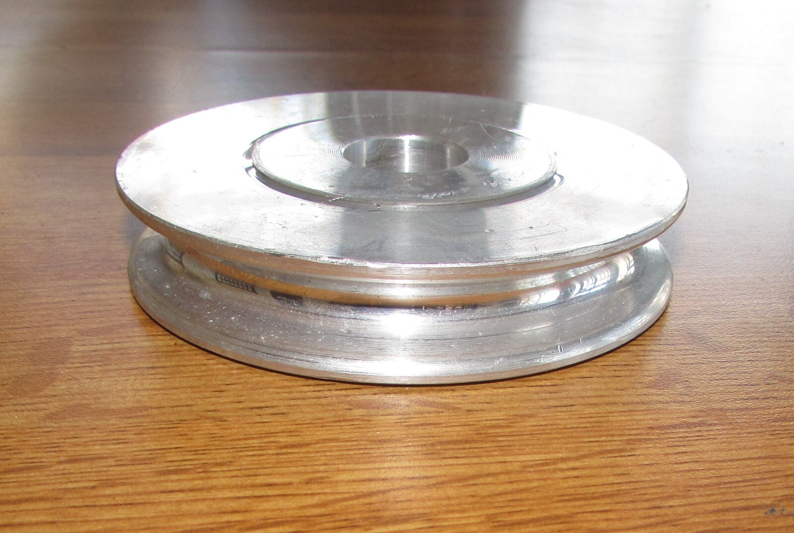 4 inch Dia. Aluminum Sheave For Rope, 7/8″ Bore, 3/8 in Max. Cable Size