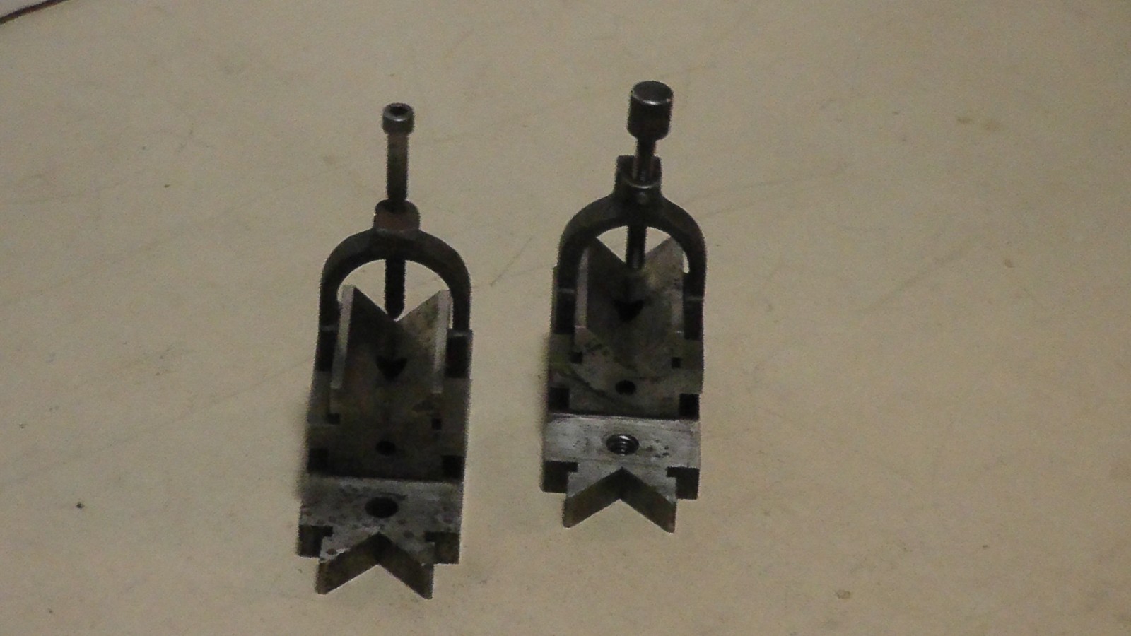 2x Unbranded V-Block and Clamp Set Tool Maker Machinist, Used