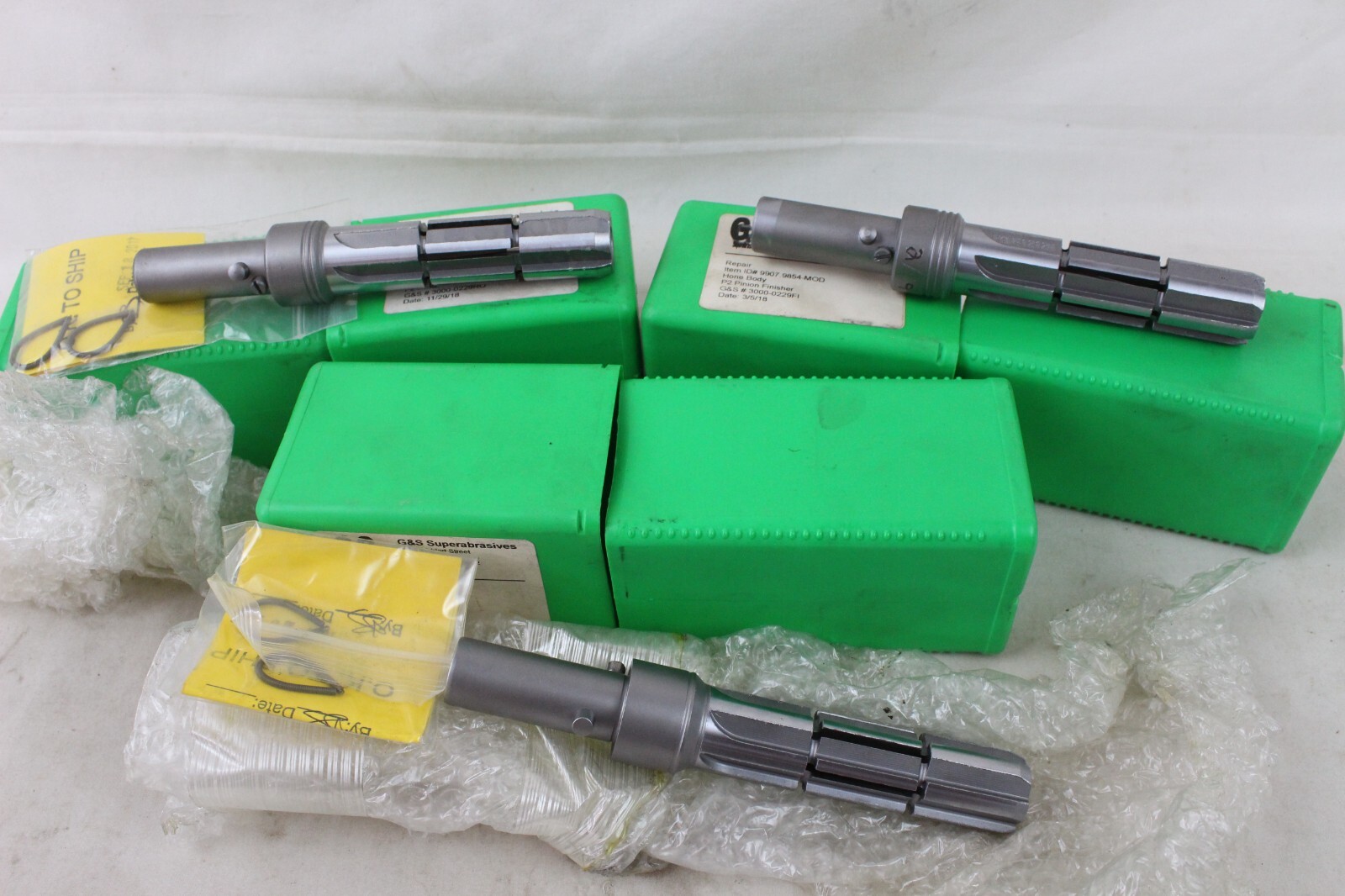 3 Refurbished G & S Superabrasives 9907.9854-MOD Honing Body Tool Finisher