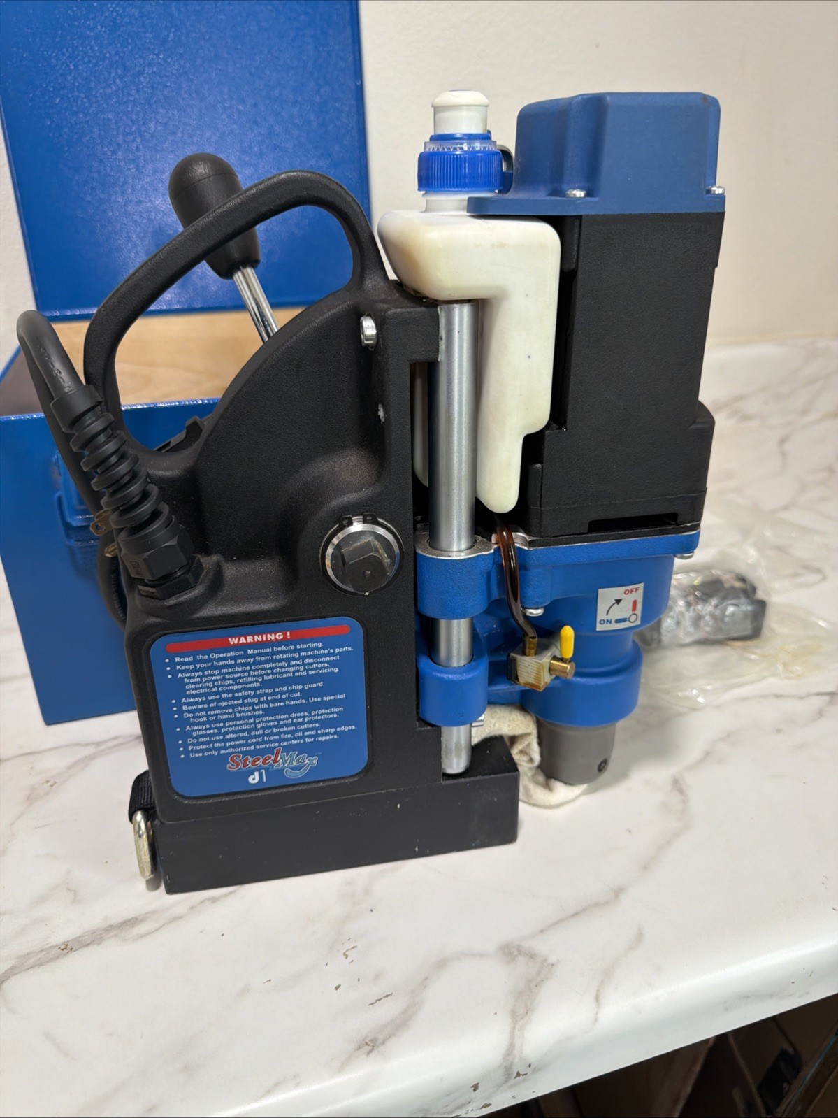 Steelmax D1 Portable Electric Magnetic Drill Press with Carrying Case Excellent