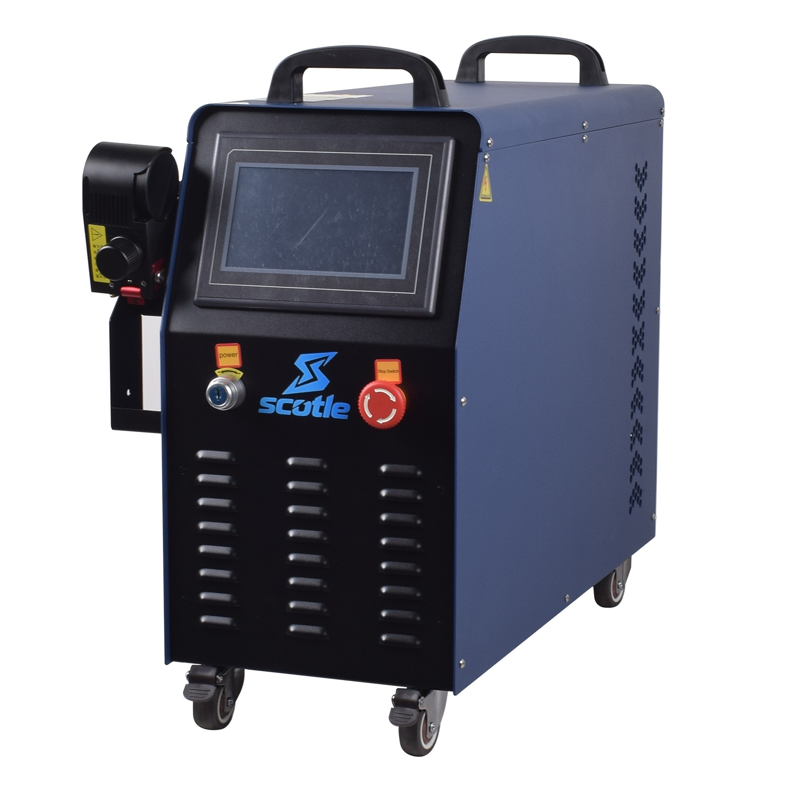 Raycus 1200W Fiber Laser Rust Paint Portable Cleaning Machine 650mm Scan Width