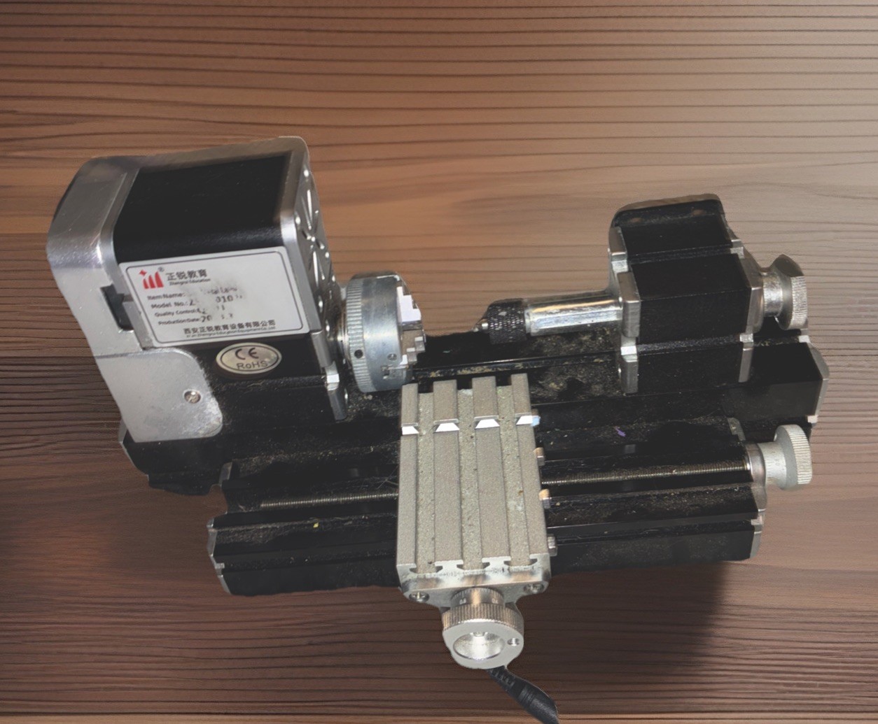High Power 60W Powerful Mini Metal DIY 4-Axis Rotating Lathe Lathes Machine Tool