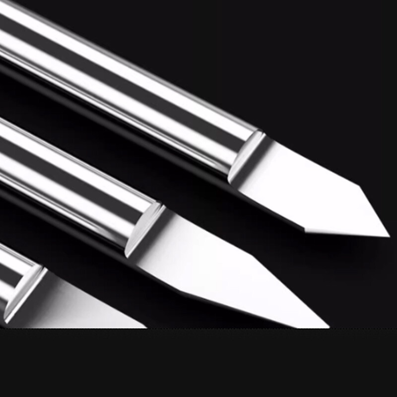 4mm Shank Solid Carbide End Mill Engraving Tool Single Flute 63HRC For PVC MDF