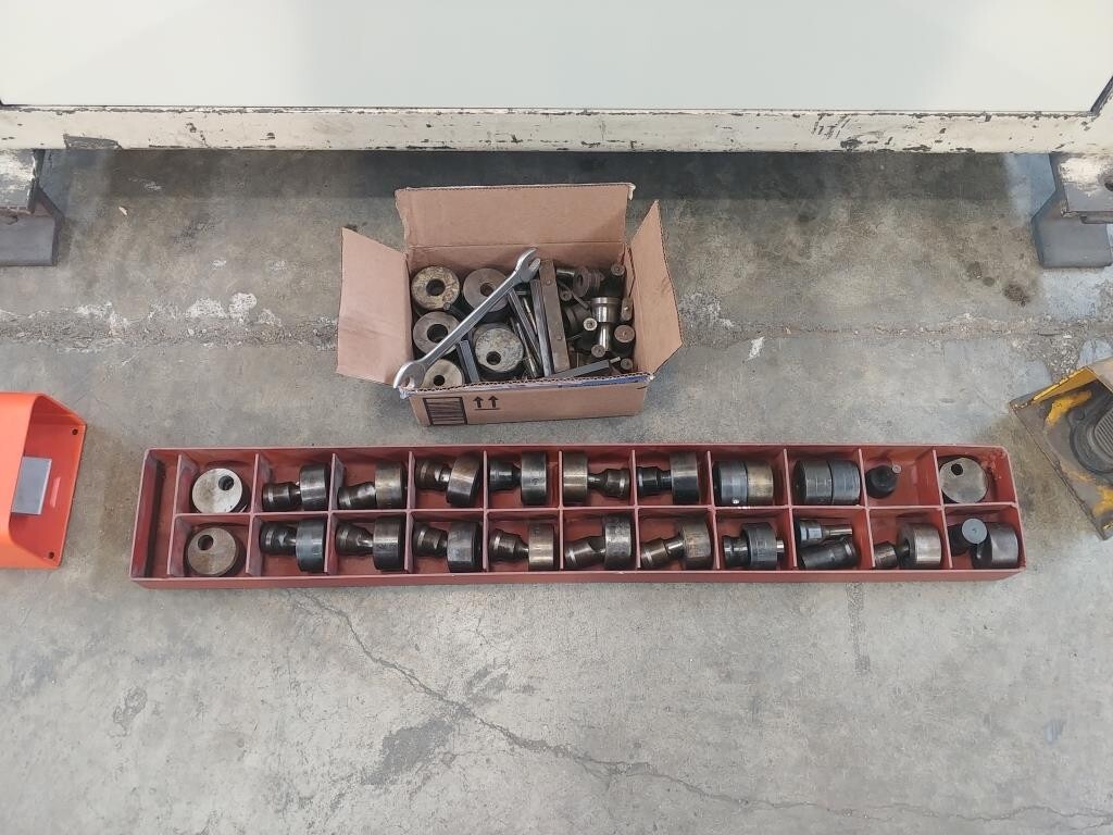 Geka Hydracrop 50 Ton Ironworker, Model HYD-50 w/Lot of punches & dies, notcher