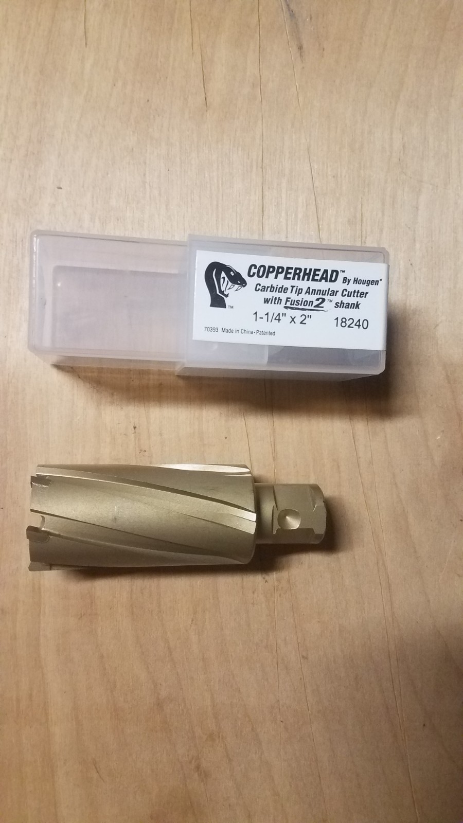 Hougen 18240 1-1/4″ X 2″ Copperhead Carbide Tip Annular Cutter