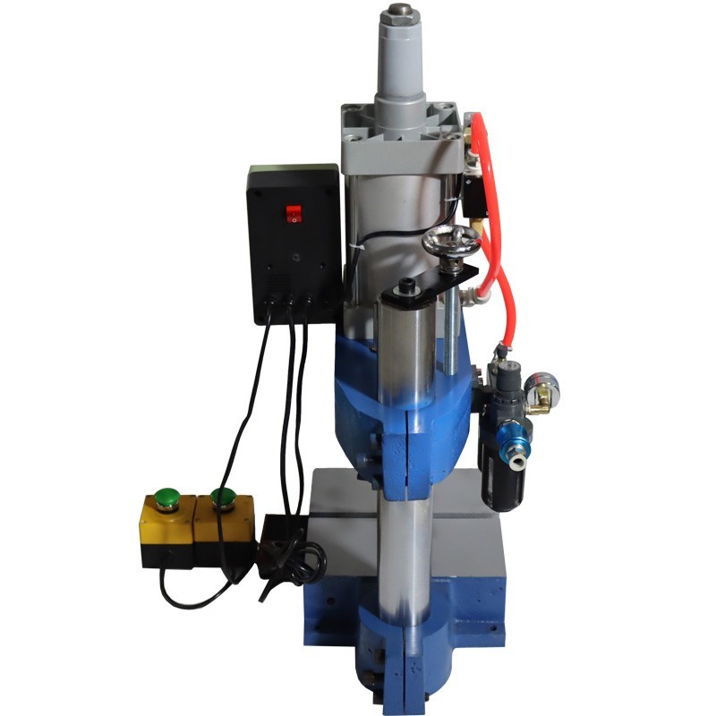 110V 1763Lb Vertical Pneumatic Punch Machine 2 Buttons Controller Adjustbale