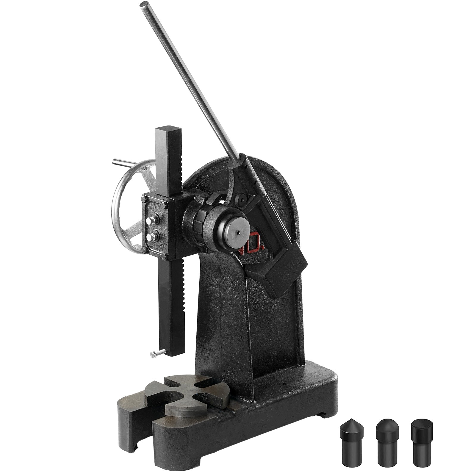 3 Ton Ratchet Arbor Press, 12.2″ Max Height, Cast Iron, Black