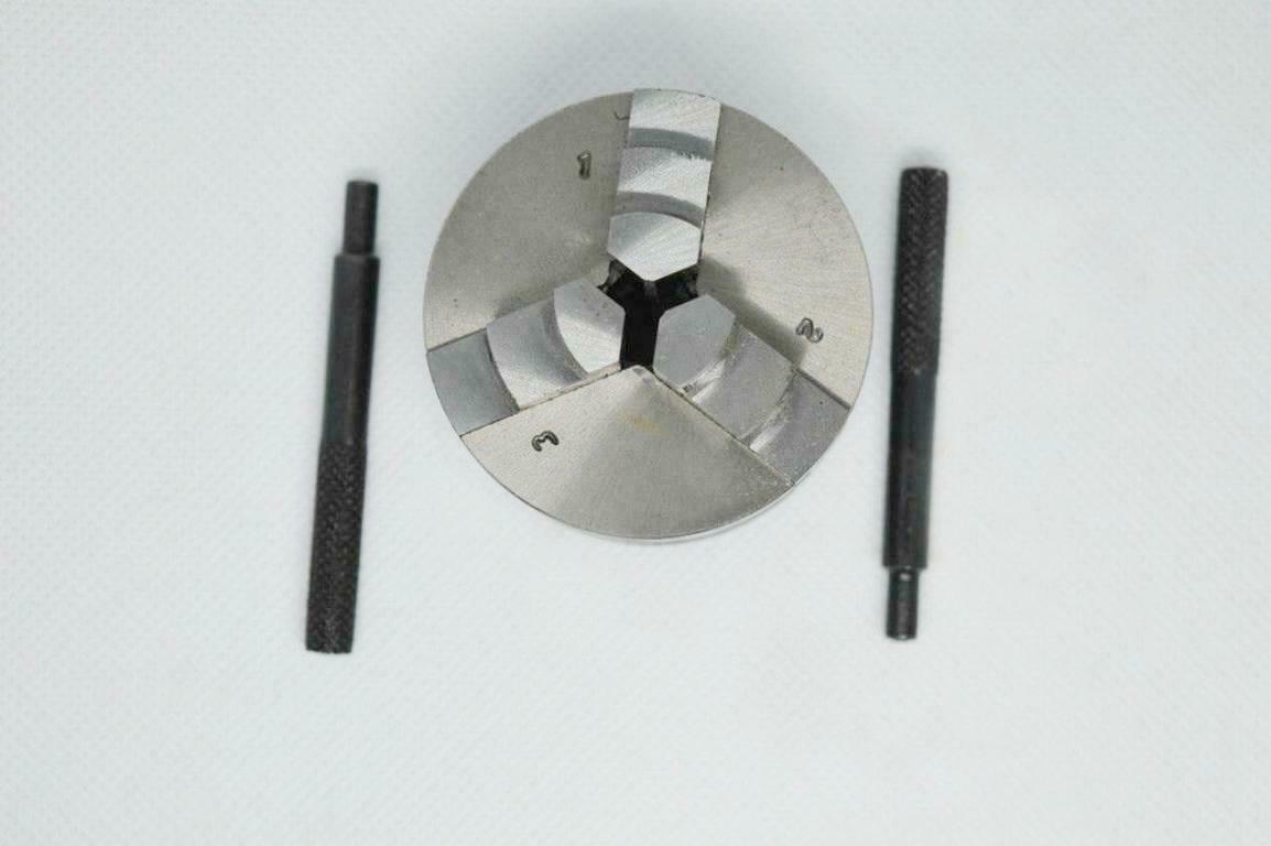 MINI LATHE CHUCK 50MM / 2 “- 3 JAW SELF CENTERING 12 x 1MM THREAD WATCHMAKER MTI