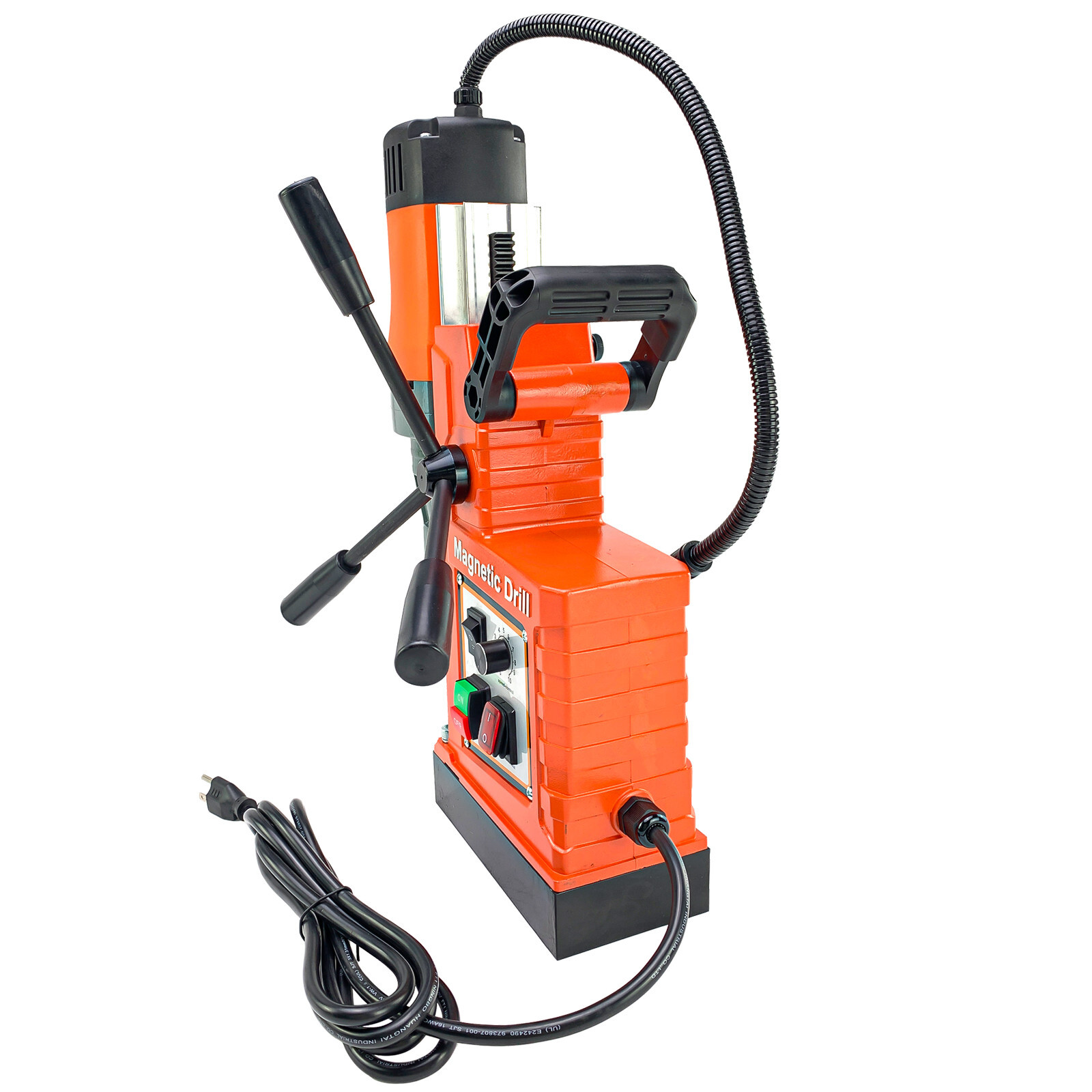 1550W Electric Magnetic Drill Press 13800N 760RPM Stepless Speed Mag Drill Press