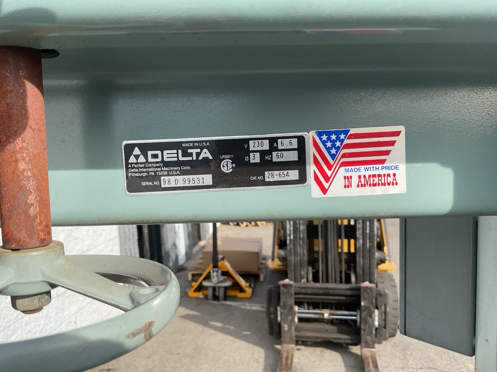 Delta 28-654 Model 20″ Vertical Band Saw Industrial 3PH
