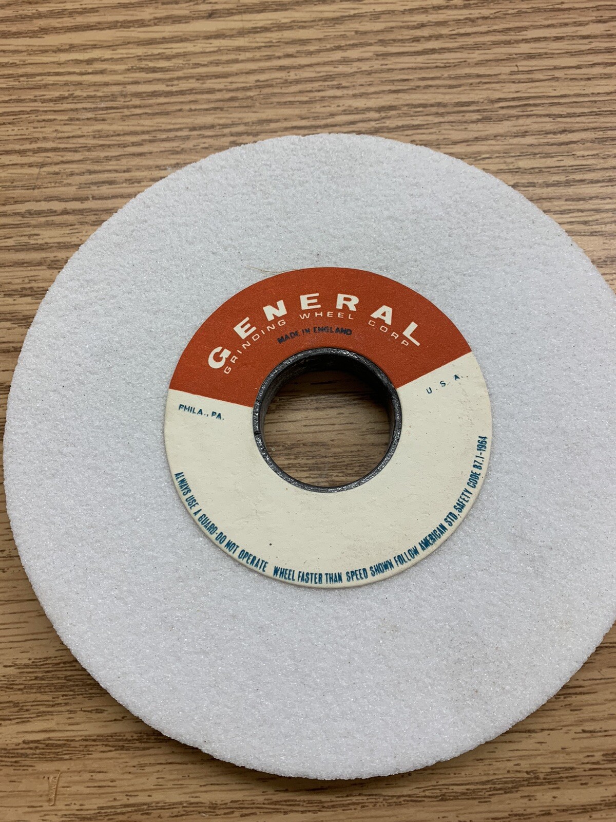General 6 x 1/2″x 1-1/4″ 60 Grit Surface Grinding Wheel, WA 60 I v 6G, Qty 1