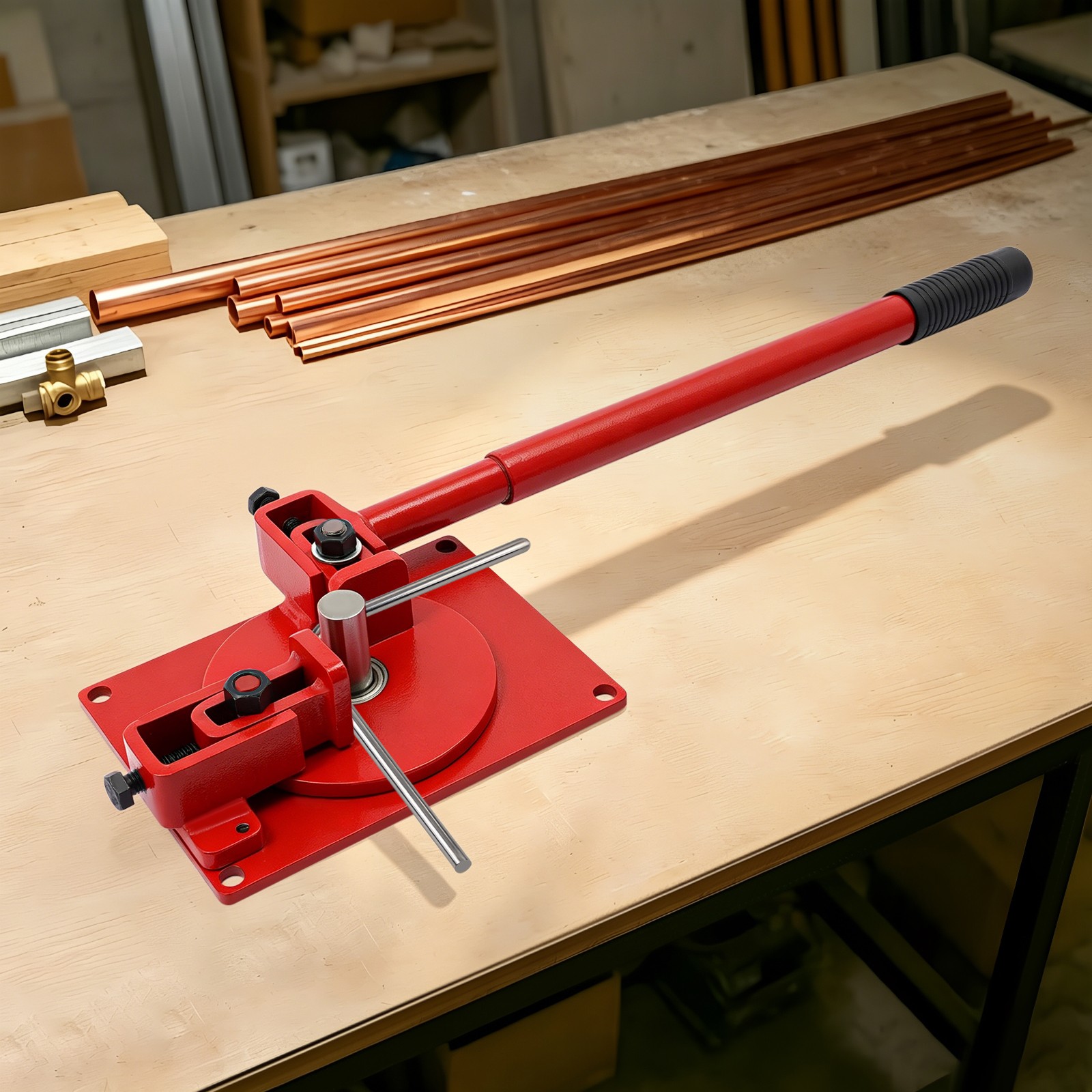 Manual Rebar Bender, 200° Hand Metal Rod Bender For Steel Copper Aluminum DIY