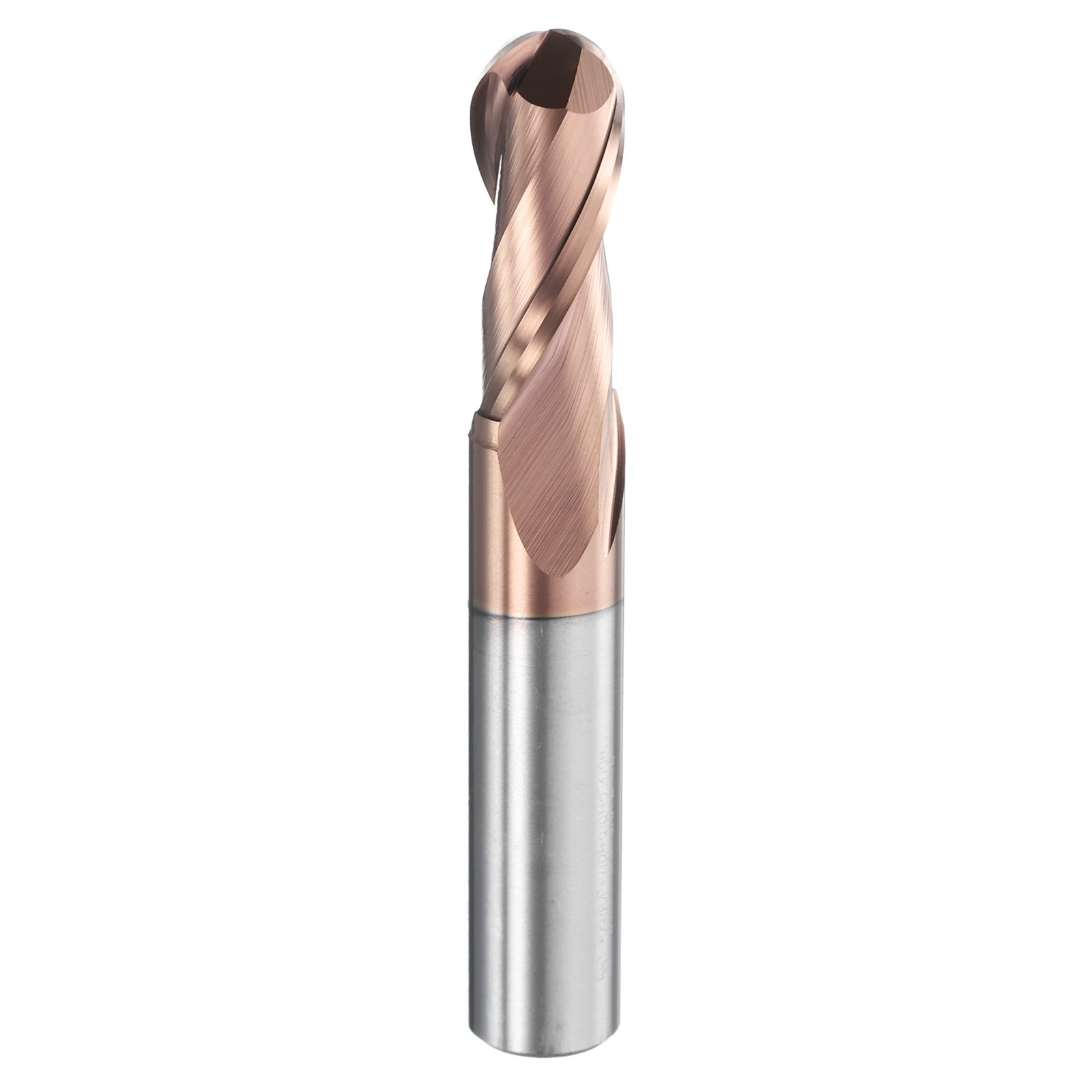 2 Flute Ball Nose End Mill 7/8″ Cutting Length TiAlN Coated for Carving Grinding