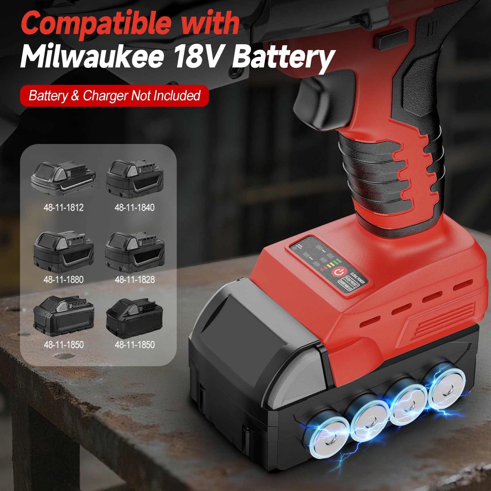 Cordless Metal Shears Compatible with Milwaukee 18V Battery, Brushless Motor …