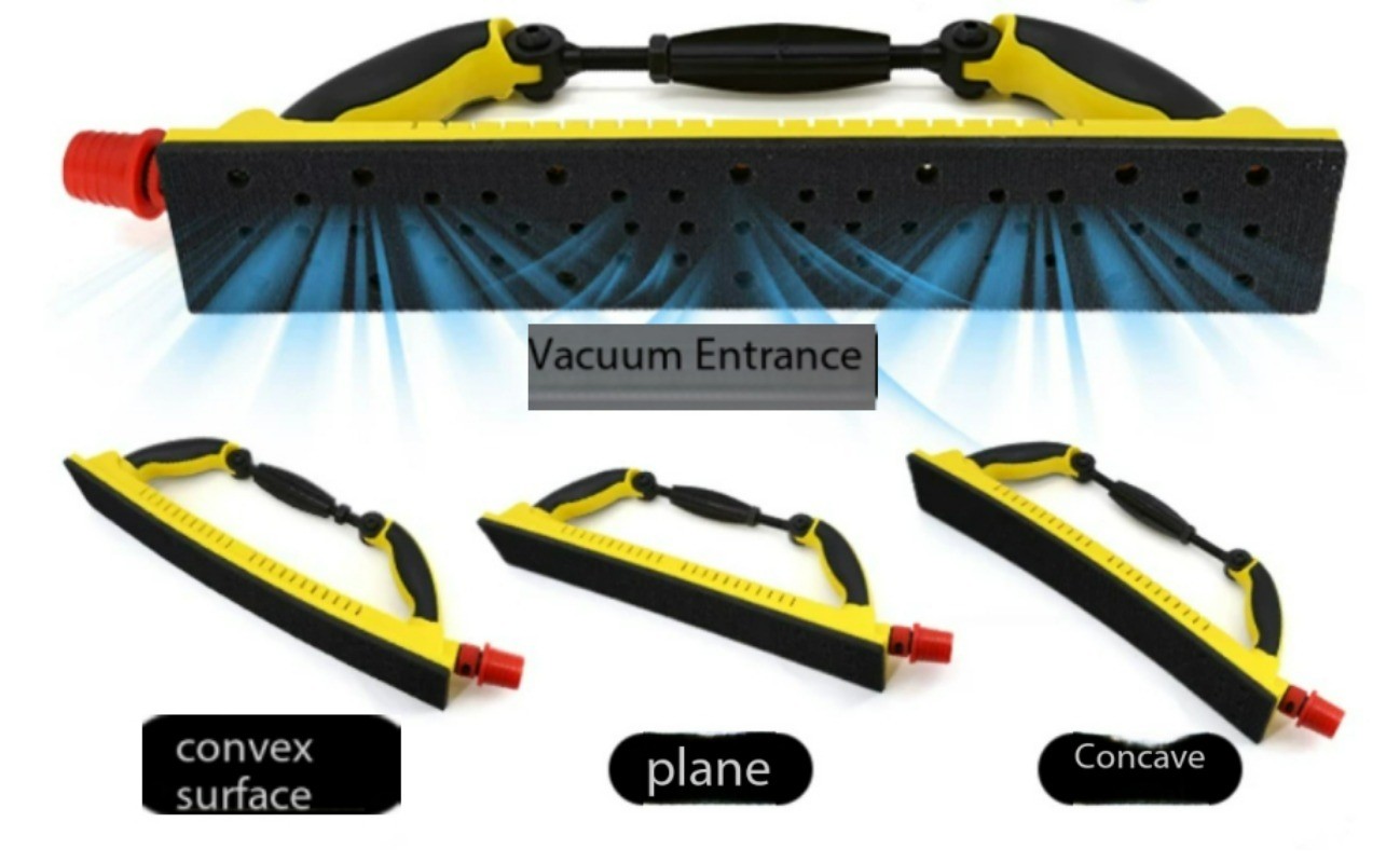 Rectangular Dry-grinding Hand-push Plate Automotive Putty Sanding Tool