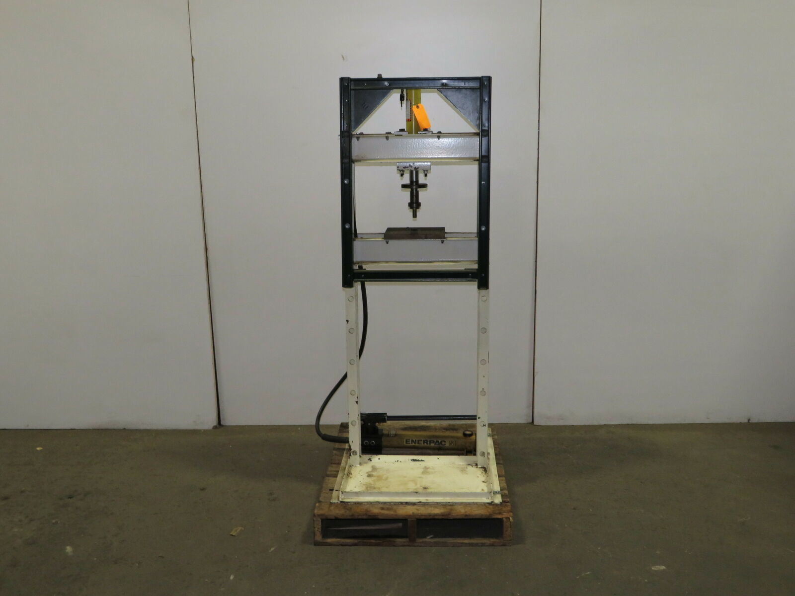 10 Ton H-Frame Manual Hydraulic Shop Press Enerpac Pump and RC1010 Cylinder
