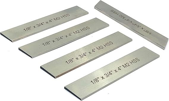 HSS Blades 1/8″ x 3/4″ x 4″ for Lathe Parting Cut Off & Tool Holder-USA FULFILL