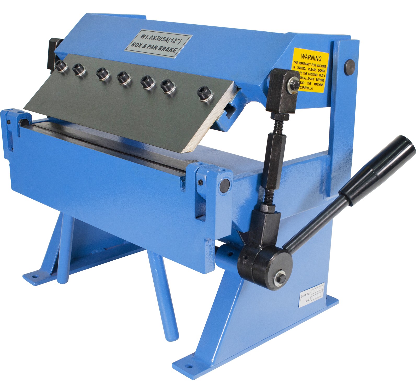 Erie Tools 12″ Sheet Metal Pan Box Brake Adjustable Removeable Fingers