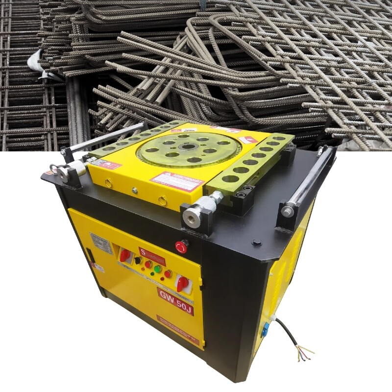 220V Electric Steel Bar Bending Machine Large Automatic Hoop Bender GW50J Model
