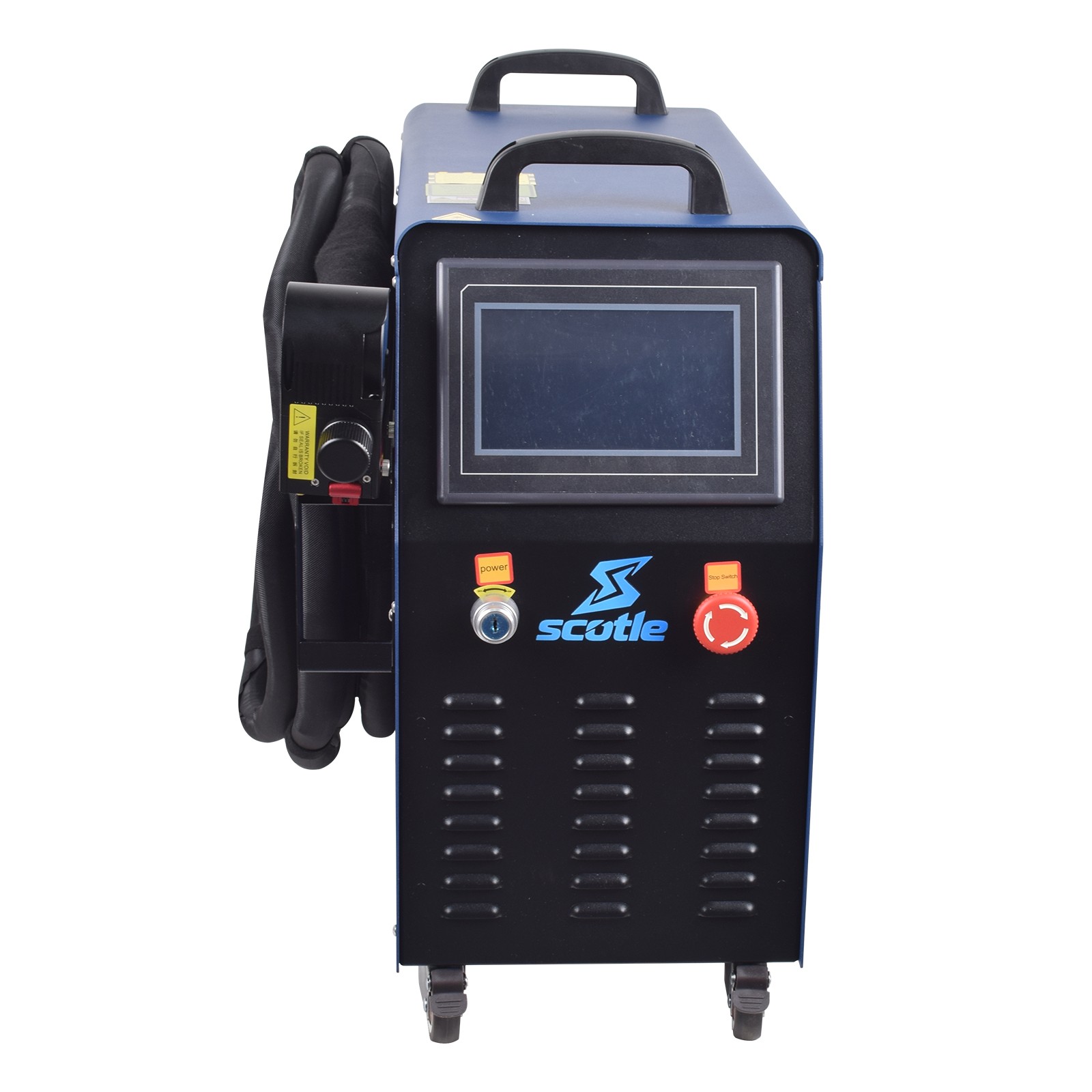 Raycus 1200W Fiber Laser Rust Paint Portable Cleaning Machine 650mm Scan Width