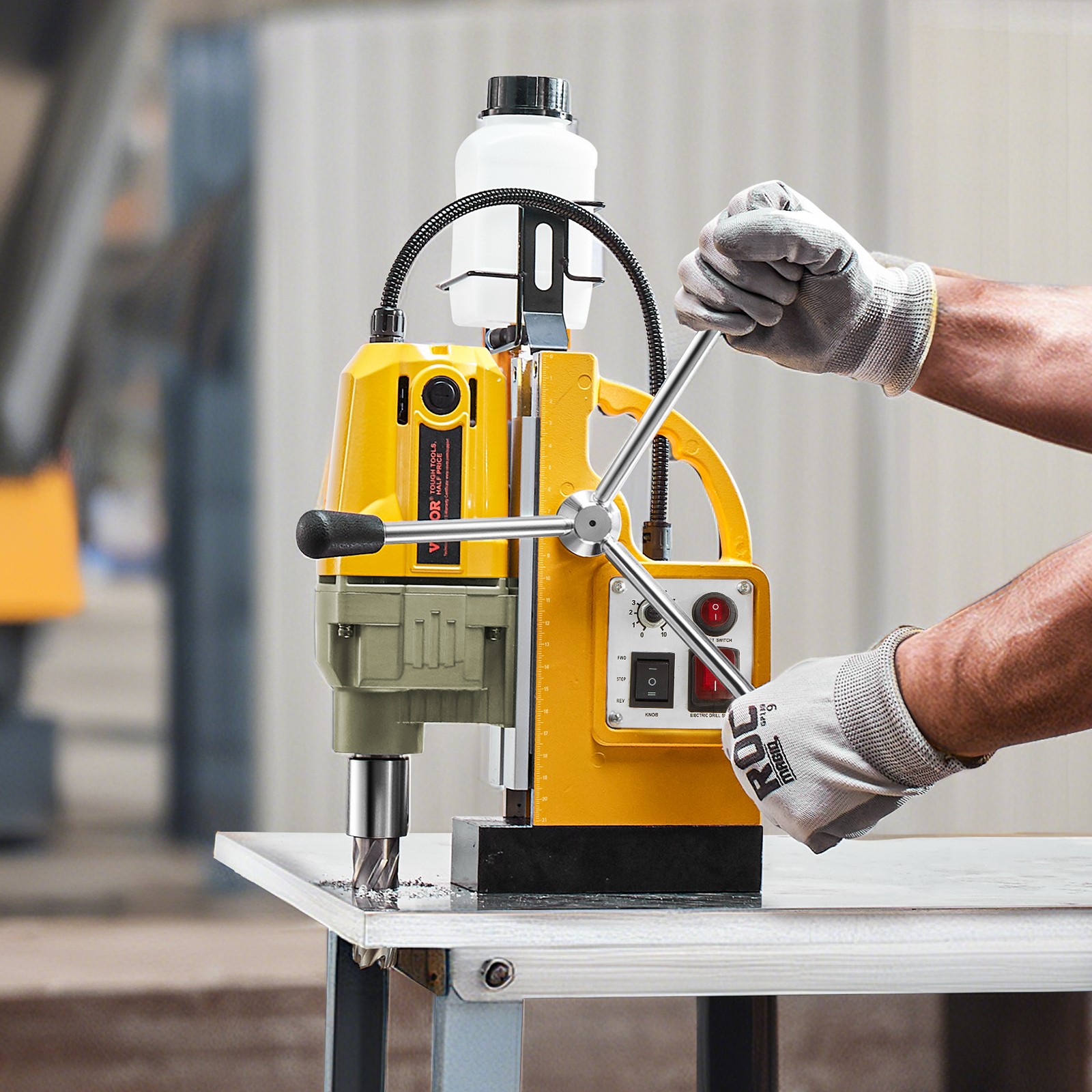 VEVOR Magnetic Drill 1200W 2810 lbf Mag Drill Press 1.6 in Boring Diameter