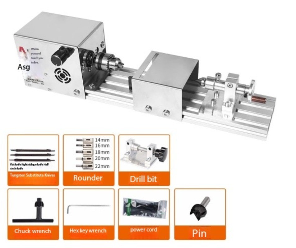 Multi-Function Manual Training Lathe with Ball Grinding and Polishing Machine