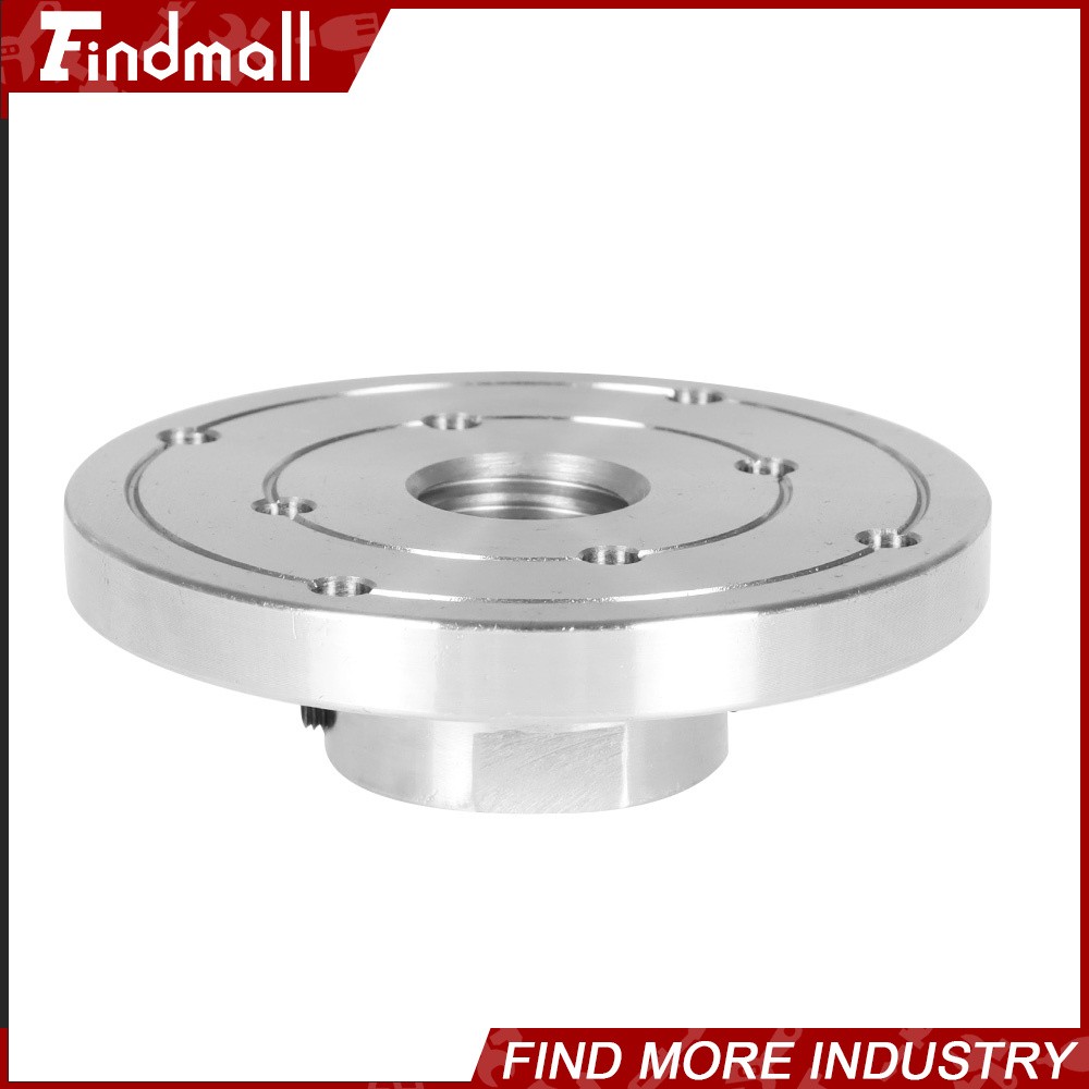 Findmall 4″ Steel Wood Lathe Face Plate 1″ x 8tpi Threaded with Set Screws