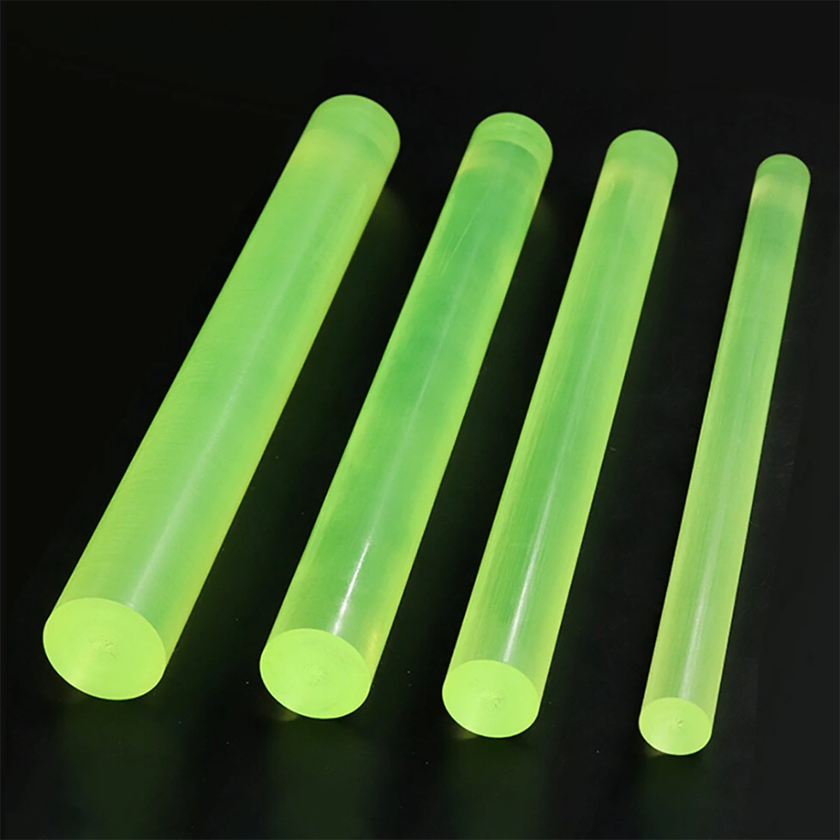 Polyurethane Rod Translucent PU Stick Elastic Rubber Bar Ø2-100mm Long 200-500mm