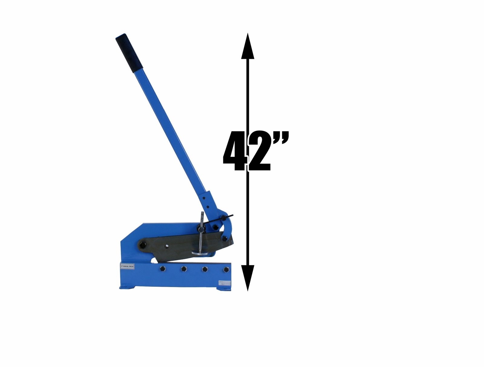 Erie Tools 12″ Benchtop Manual Plate Shear Slices Sheet Metal, Plate, and Rebar