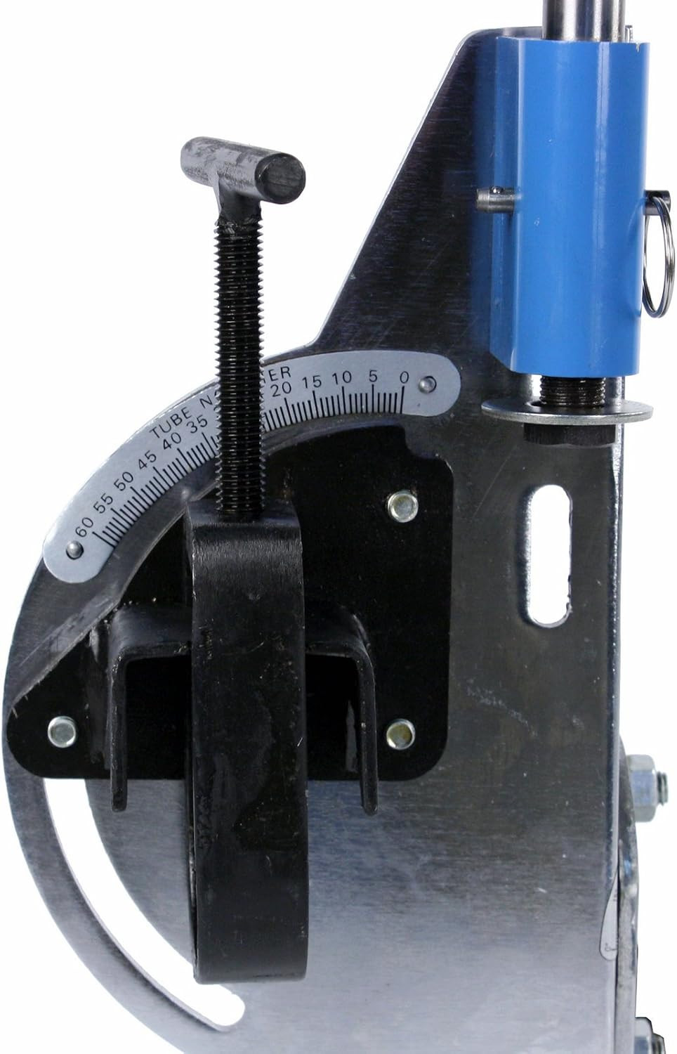 Tube and Pipe Notcher Tool – 2″ Capacity, 0-60° Angle Cuts, Drill Press Mount, C