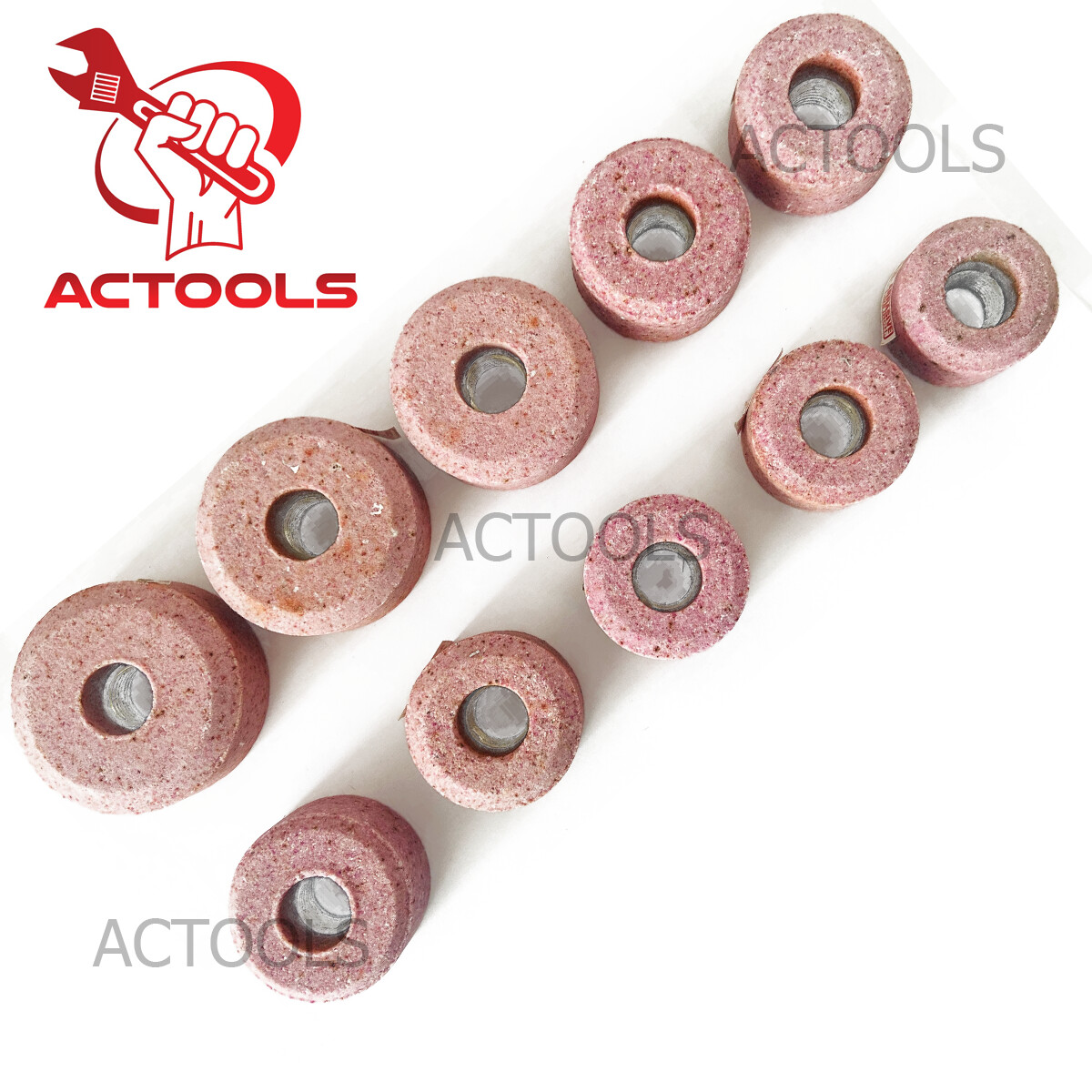 Sioux Valve Seat Pink Grinding Wheels Set 10 Pcs Stone Holder Star Drive 11/16”