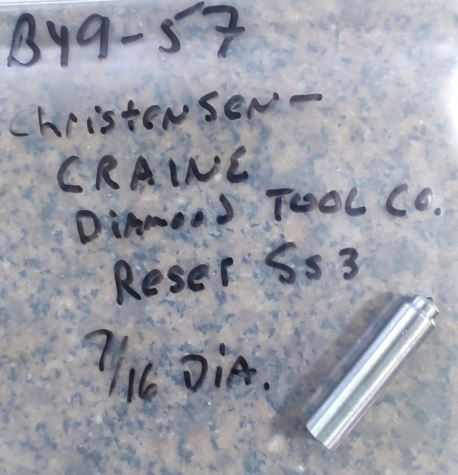 🗽CHRISTENSEN -CRAINE DIAMOND TOOL CO. RESET SS37/16″ DIA INDUSTRIAL DIAMOND…