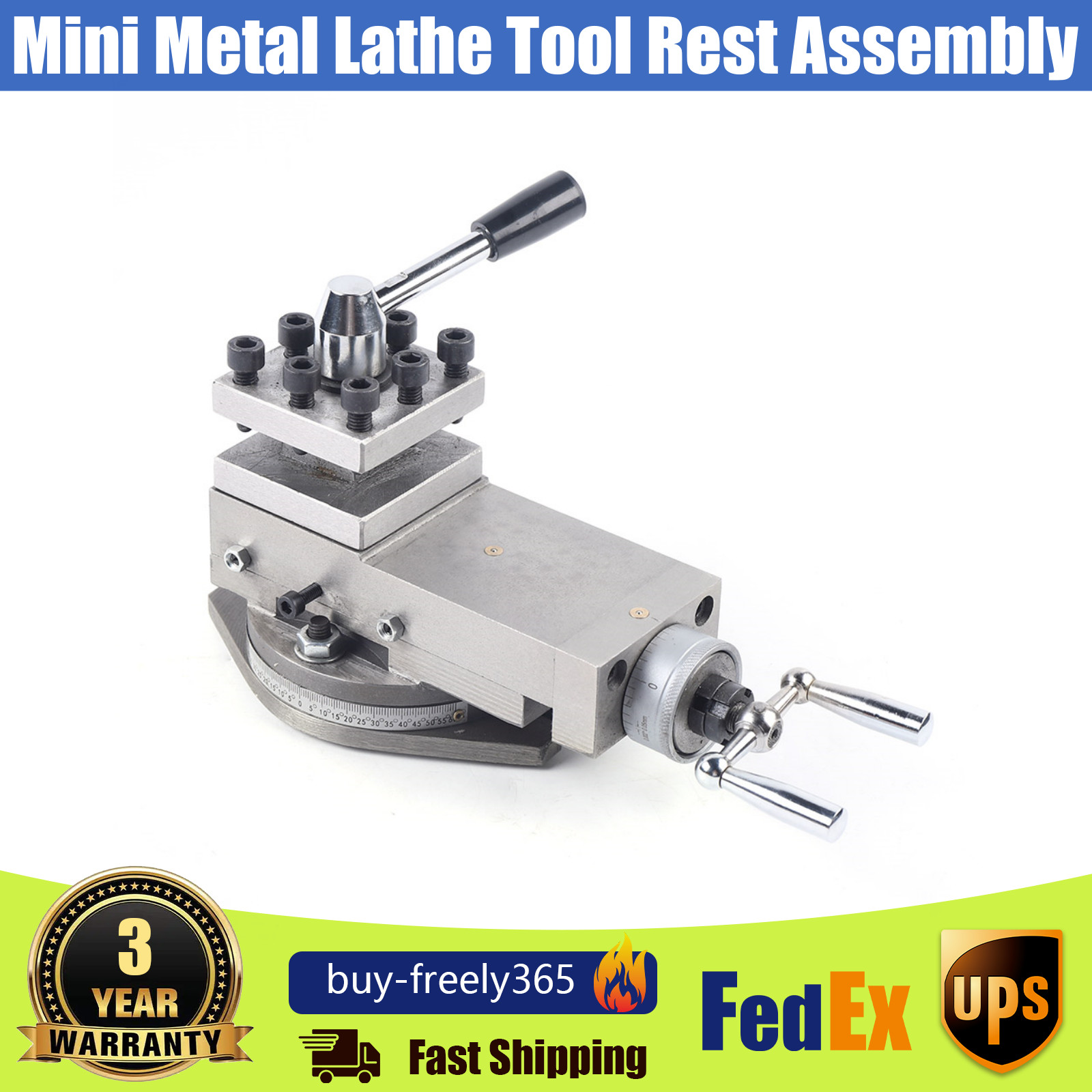 Metal Tool Holder Mini Lathe Set Accessories Metal Change Drill Lathe Assembly