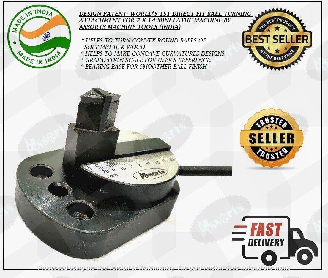 New Lathe Ball Turning Attachment with Size Scale Machine Tools (USA FULFILLED)