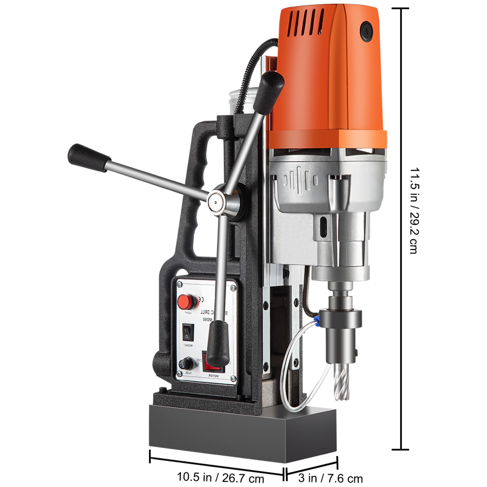 Uimoso MD50 Magnetic Drill Press 2″ Electric Mag Drill 2900lb Force with 13 Bits
