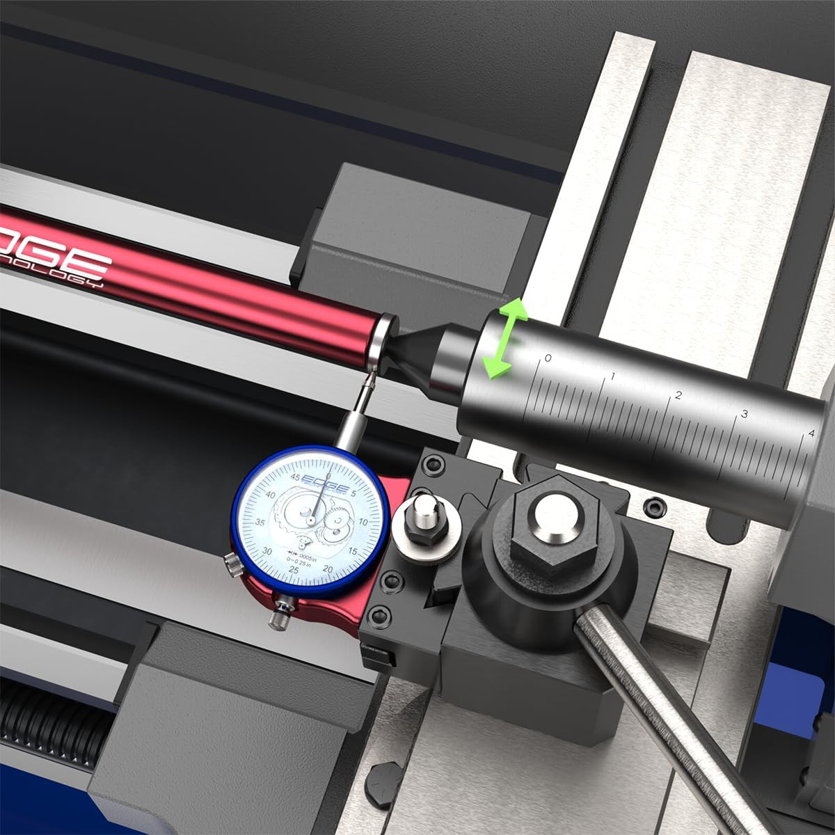 27-000 Tailstock Alignment Bar – 12” Lathe Alignment Test Bar – Precision Ground