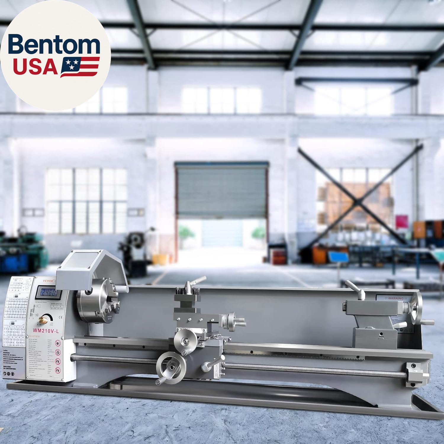 Metal Lathe, 8.3” X 29.5” Benchtop Metal Lathe 0-2500 RPM Continuously Variabl