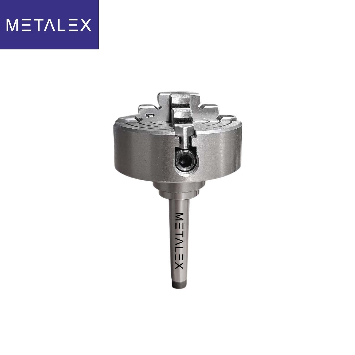 Independent Lathe Chuck 4 Jaw 70mm 2-3/4″ Taper MT1 Adapter Shank Arbor Metal