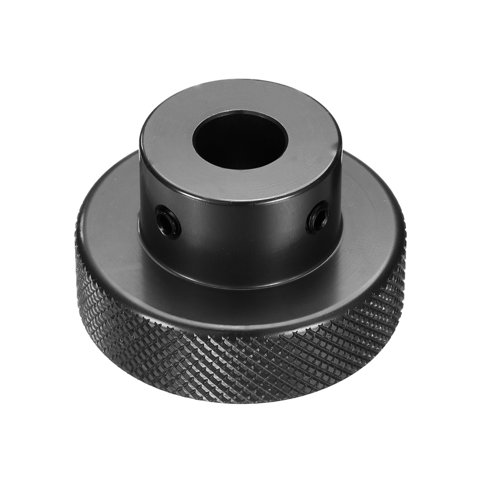 Anodization Aluminum Alloy Handwheel 8mm Bore 40mm OD Knurled Knob, Black