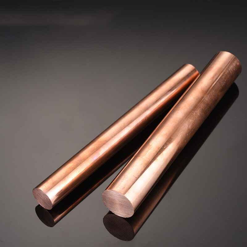 Copper Round Solid Rod Bar Ø 3/4/5/6/7/8/9/10/12/14/15/16/18/20-40mm Diameter