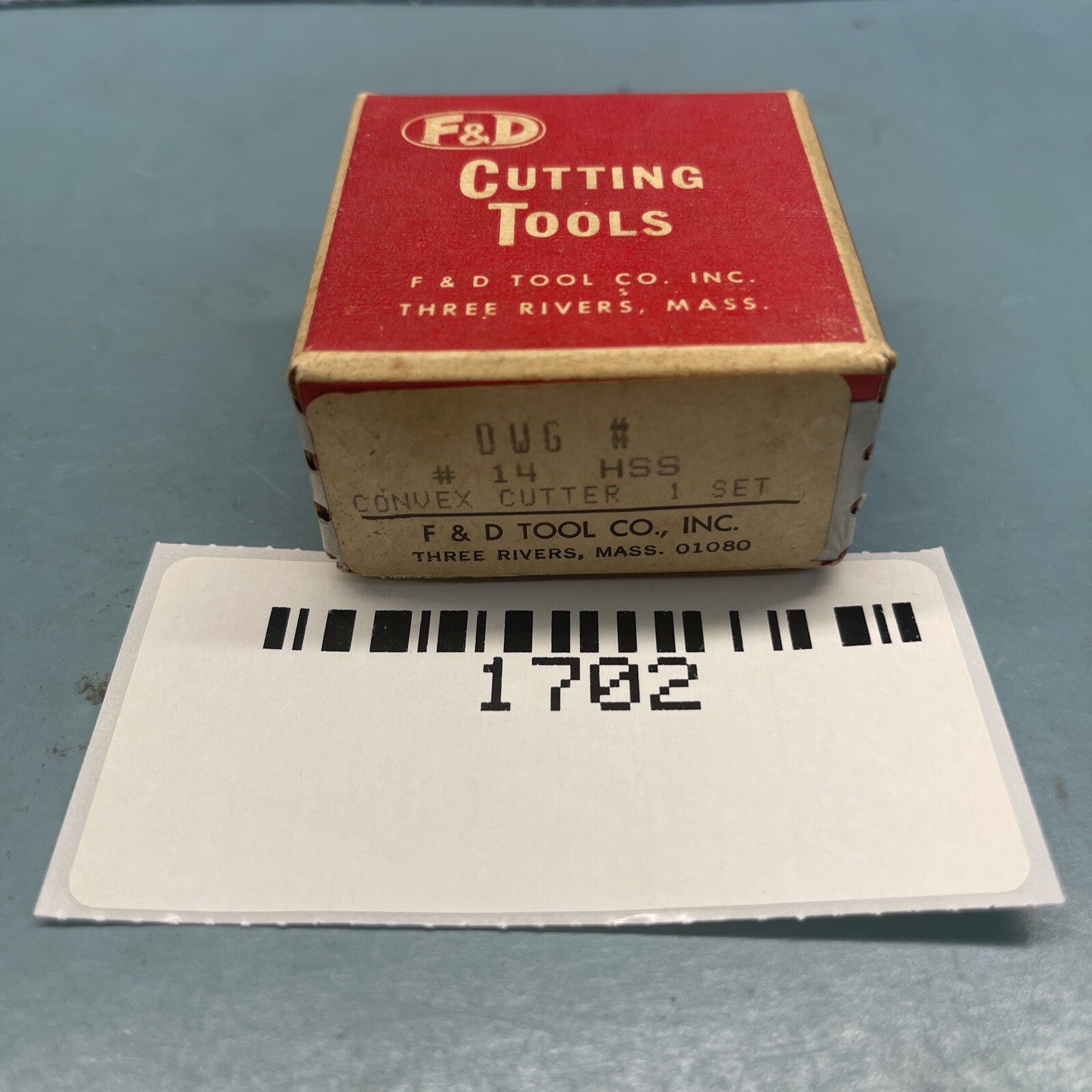 F&D Cutting Tools Convex Cutter…#14 HSS…5/32”x 1 1/2″ x 5/8″