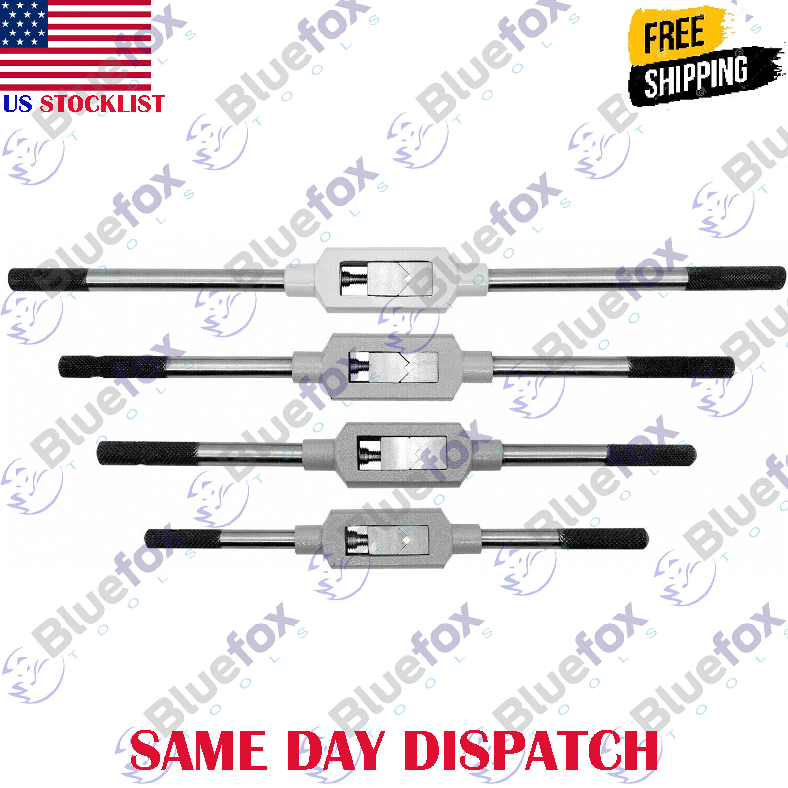 Adjustable Tap Wrench Wrenches Tap Handle Capacity 1/16″- 1-1/8″ Reamer Handles