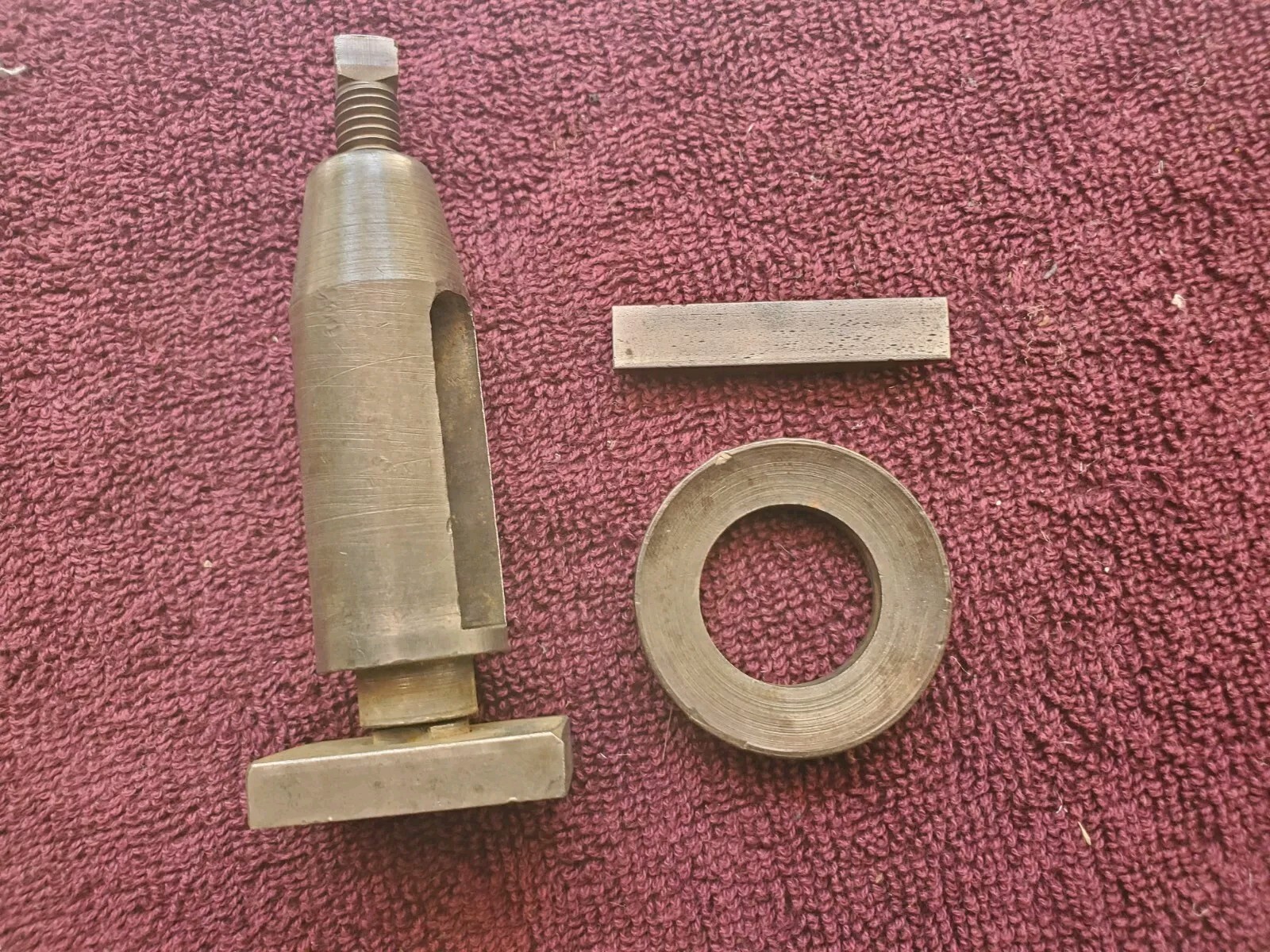 Vintage Lantern Tool Post Holder 1-3/8″ x 1-1/2″ x 1/4″ Plate, 15/16″ Dia.