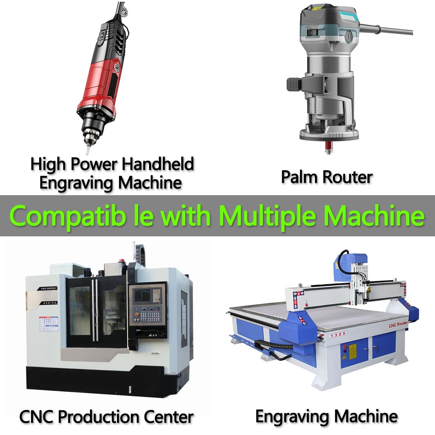 Engraving CNC Wood Carving Router Bit Set 1/4 Inch Shank 15°, 20°, 60&