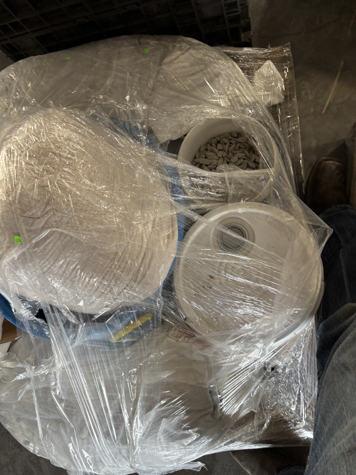 400 LBS. MISC. Blast Tumbling Media Shot Tumbler Finishing Whole Pallet