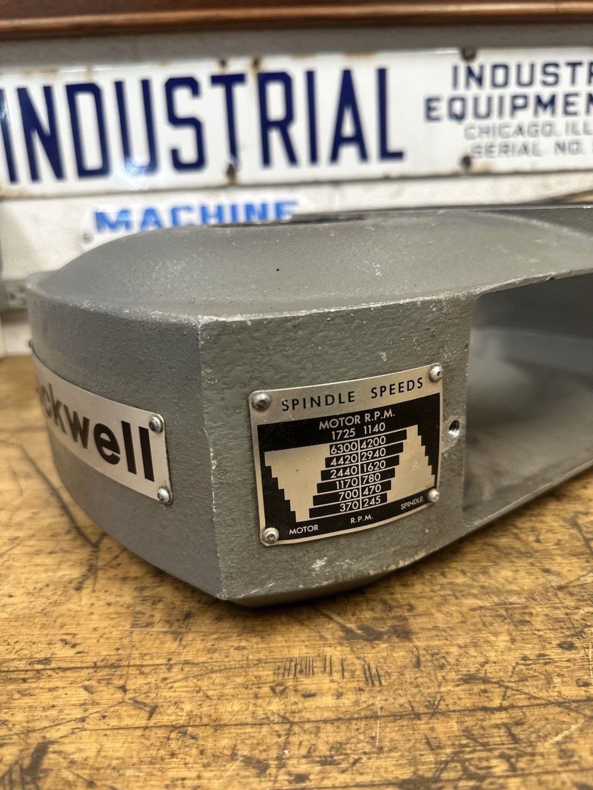 Rockwell 21-100 Milling Machine Headstock Belt Cover Guard