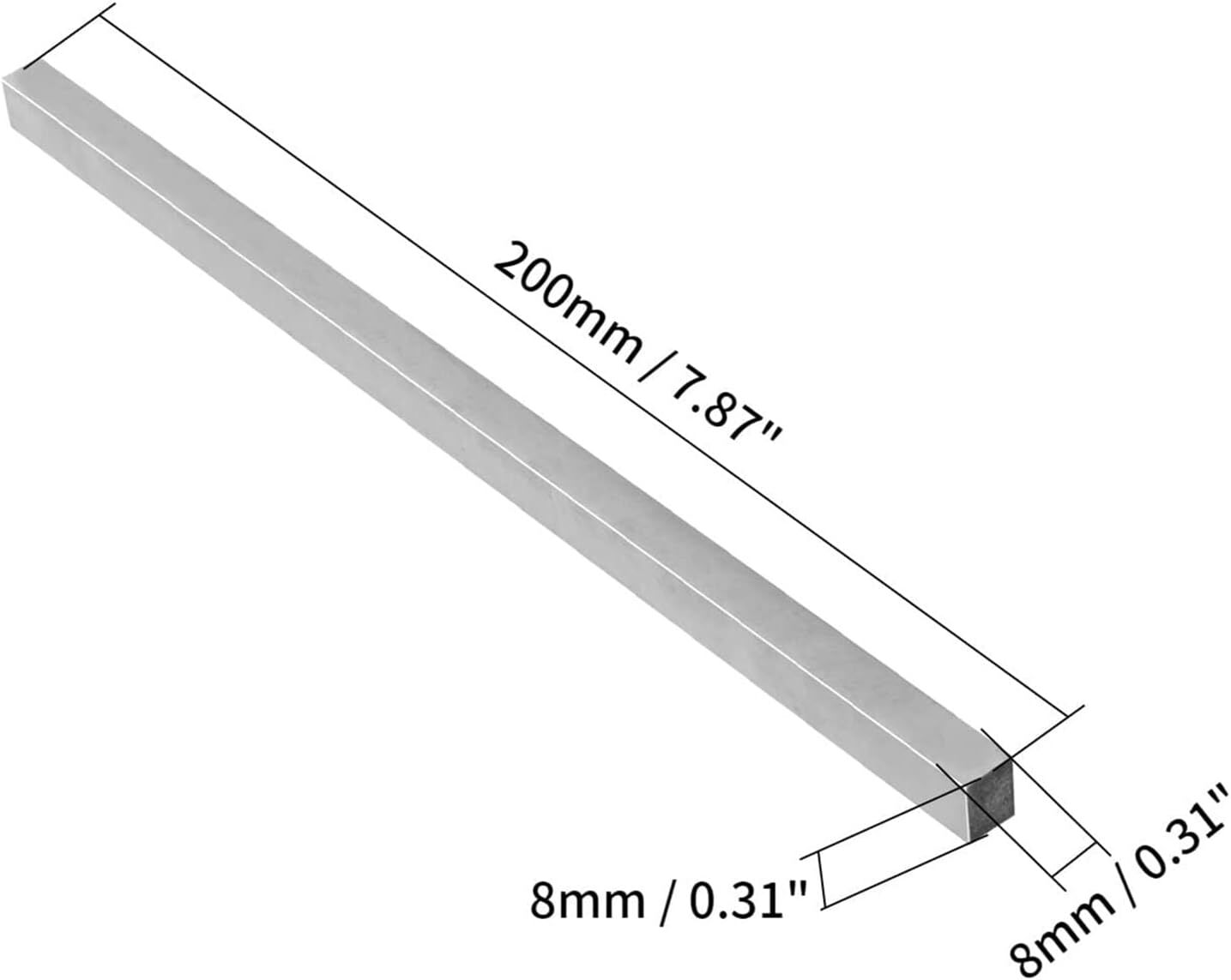 Lathe HSS Square Cutting Tool Bits Bar Rectangular Lathe Fly Cutter Mill Blan…