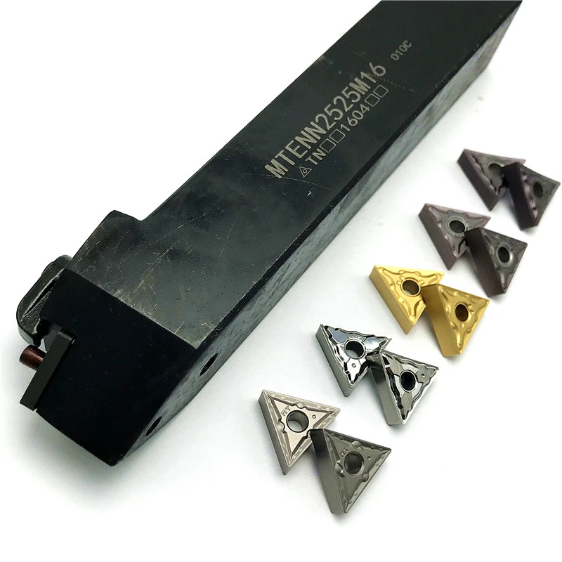 External Turning Tool Holder MTENN1616H16 2020K16 2525M16 CNC Lathe TNMG Inserts